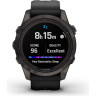 Часы GARMIN FENIX 7S PRO – SAPPHIRE SOLAR EDITION CARBON GRAY DLC TITANIUM WITH BLACK BAND 010-02776-11
