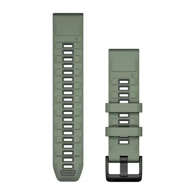 Ремешкок для часов GARMIN QUICKFIT 22 силиконовый ива/графитовые 010-13392-04